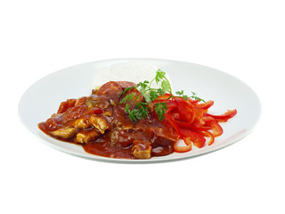hühnchen afritada