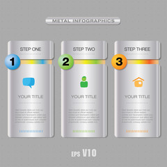 Vector web info panel elements