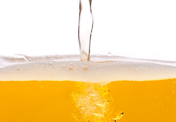 Beer bubbles.