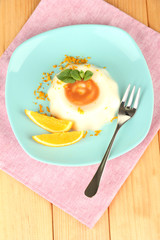 Panna Cotta with orange zest and caramel sauce,