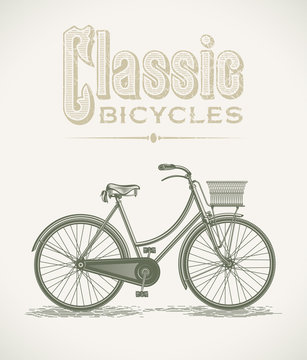 Classic lady's bicycle