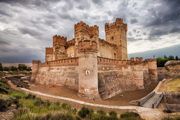 Fototapeta na wymiar Castillo de la Mota w Medina del Campo, Valladolid, Hiszpania
