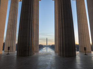 Lincoln Monument View Dawn
