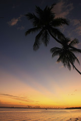 Obraz premium Boca Chica beach at sunset
