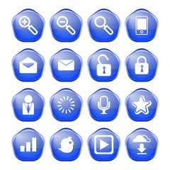 web, communication icons: internet vector set.