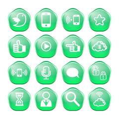 web, communication icons: internet vector set.