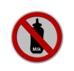 No Milk sign