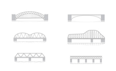 Bridge vector illustrations