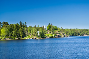 Fototapeta premium Landscape view in Monrepo in Vyborg