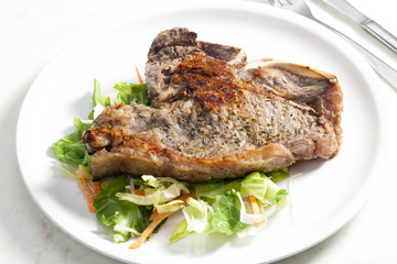 grilled T-bone steak