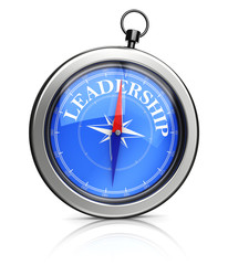 compass pointing to leadership