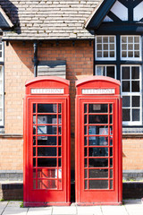 telephone booths, Stratford-upon-Avon, Warwickshire, England