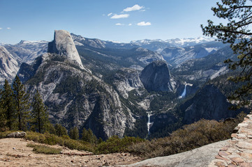 View from Glacier Point Road towards Half Dome 