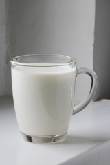A cup of milk