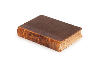 old book isolated on white background