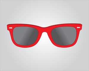 Retro red sunglasses - 52641043