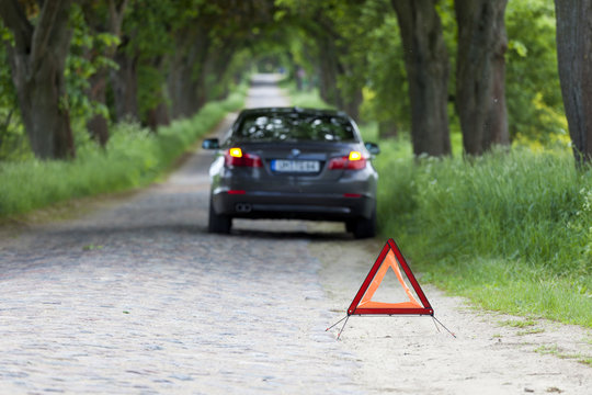 Autopanne auf der Landsta&szlig;e