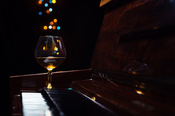 brandy on a old piano
