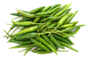chilli isolated on white background