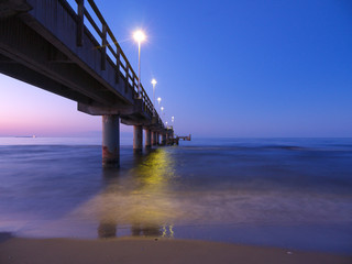 Abenddämmerung/Seebrücke in Zinnowitz