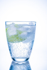 water glass and lime