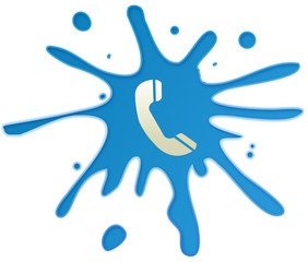 Mancha azul telefono