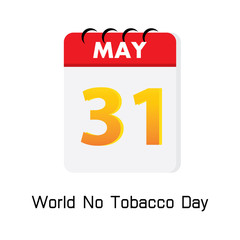 calender 31 may world no tobacco day