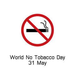 world no tobacco day smoking logo