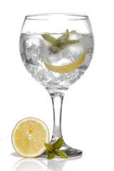 Gin tonic cocktail