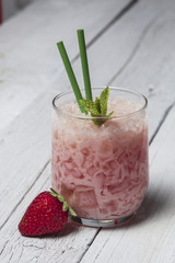 Strawberry sorbet