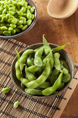 Green Organic Edamame with sea salt