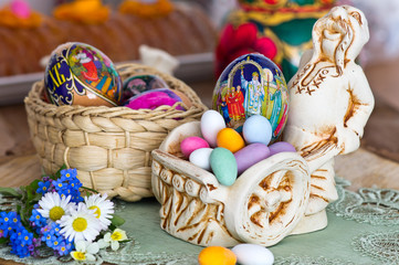 Fototapeta na wymiar Traditional ortodox Easter eggs