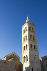 Fototapeta na wymiar Church of st. Donat, a monumental building from the 9th century