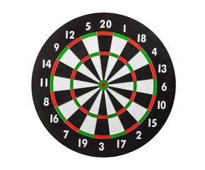 Dart Board Isolated on White