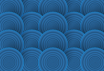 Blue circles flow. EPS10.