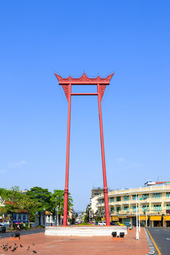The giant swing (Sao Ching Cha) in Bangkok, Thailand