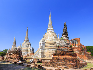 Fototapeta premium Pagoda at wat phra sri sanphet temple, Ayutthaya, Thailand