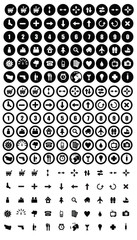 Vector set of icons for web or print