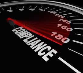 Compliance Speedometer Rules Regulations Standards