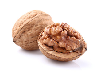 Walnuts in closeup
