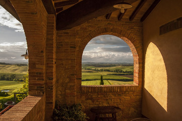 sguardo sulla campagna toscana,Italia