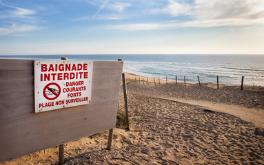 Baignade interdite