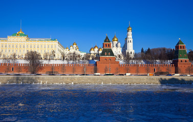Obraz premium Moscow Kremlin in winter
