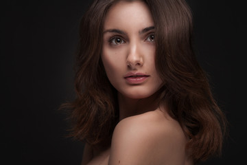 Naklejka premium Portrait of beautiful girl