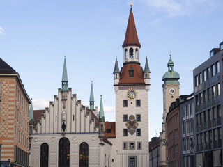Fototapeta na wymiar Alltes Rathaus Munich