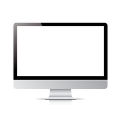 computer display white background