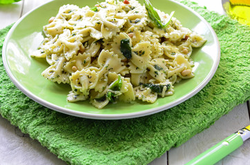 Spinach and Pine Nut Pasta