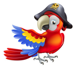 Naklejka premium Pirate Parrot