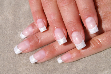 French Glitzer Strand