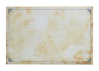 Grunge notebook isolated on a white background